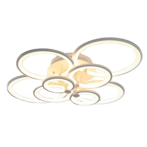 Lustra LED Circle Design 8 Cercuri cu telecomanda [3]